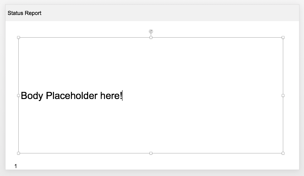 Placeholder Demo Presentation